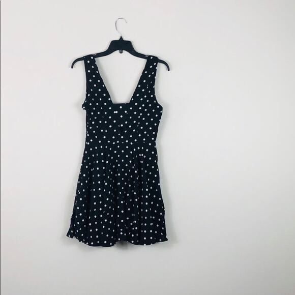 Polka Dot Dress Black and White Cutout - Picture 7 of 7
